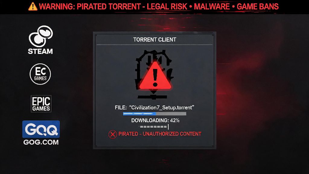 Easy Guide to Sid Meier's Civilization 7 Torrent: Safety, Risks and Legality